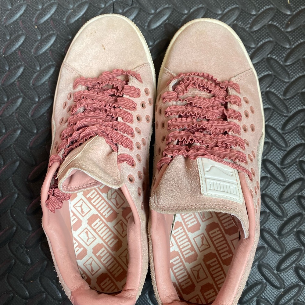 Puma Pink Low-Top Sneakers